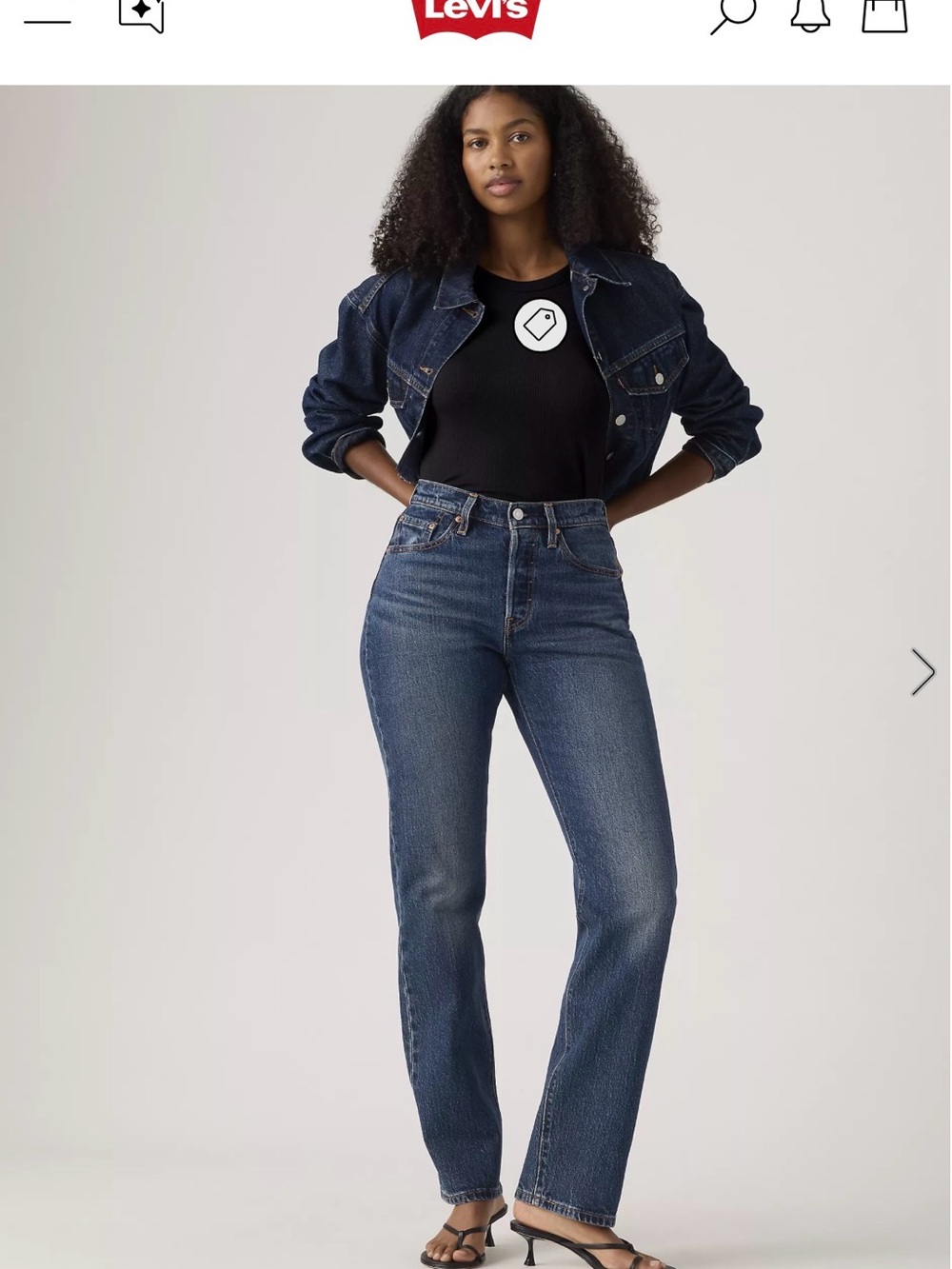 Nwt original Levi's Straight Leg Women's Jeans in Dark Blue Denim